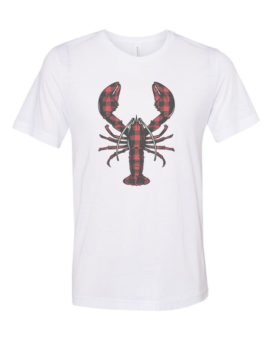 Lobster Shirt, Buffalo Plaid Lobster, Lobster Tee, Sea, Unisex T, Sublimation Tee, Vintage Shirt, Gift For Her, Trendy Tees, Gift For Him - Chase Me Tees LLC
