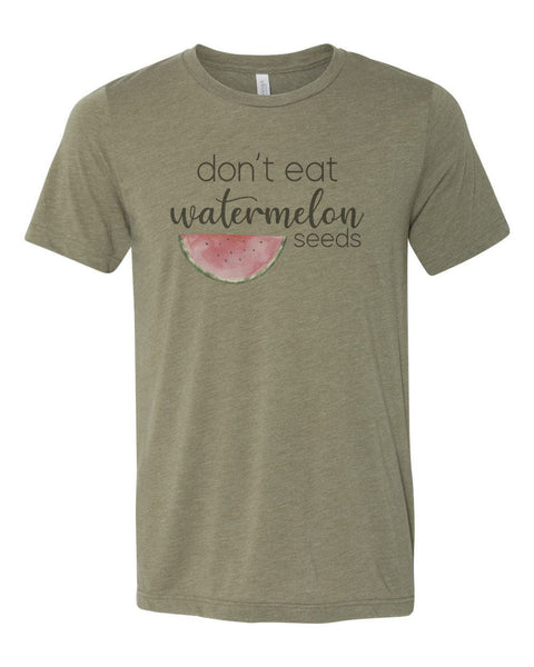 Don't Eat Watermelon Seeds, Pregnancy Shirt, Baby Announcement, Sublimation T, Baby Reveal, Pregnant Shirt, Expecting Shirt, Watermelon - Chase Me Tees LLC