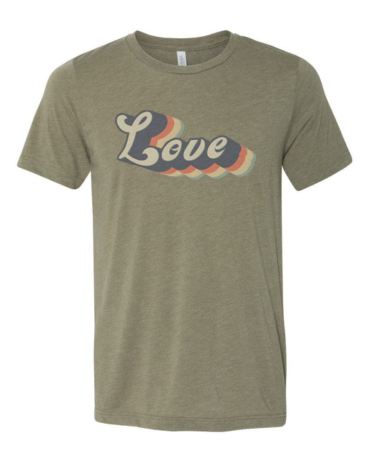 70's Shirt, LOVE, Vintage Shirt, Vibing, Trendy, Unisex, Sublimation T, Soft Bella T, Vintage Tees, Retro Shirt, Gift For Him, Mom Tee, 80's - Chase Me Tees LLC