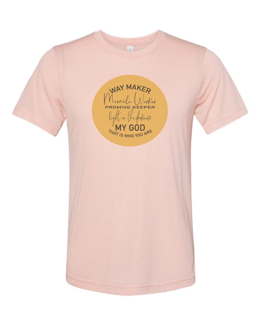 Christian Shirt, Way Maker, Miracle Worker, Promise Keeper, Light In The Darkness, Unisex Tee, Christian Apparel, Praise & Worship, Worship - Chase Me Tees LLC