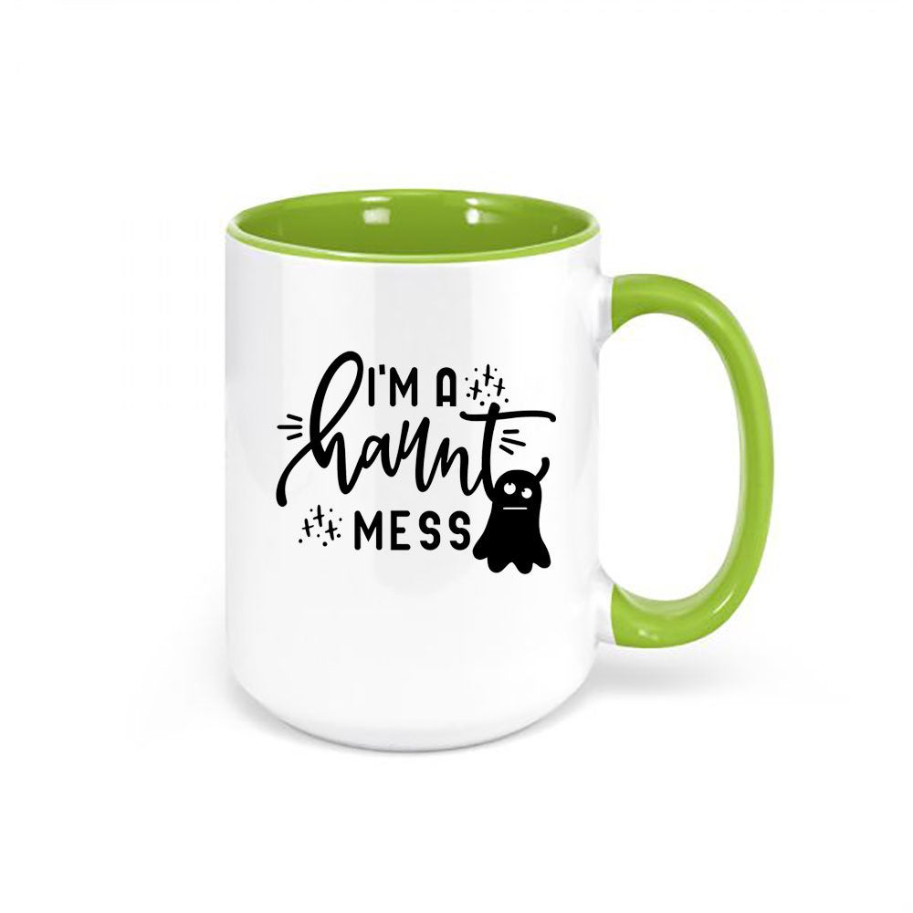 Halloween Mug, I'm A Haunt Mess, Ghost Mug, Halloween Coffee Mug, Funny Mugs, Haunted Mug, Ghost Lover, Mugs With Words, Spooky Mug - Chase Me Tees LLC