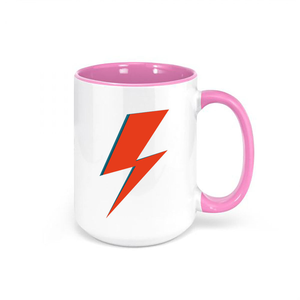 David Bowie Lightening Bolt, Bowie Coffee Mug, Ziggy Stardust Mug, Bowie Mug, 90's Punk Rock, Punk Rock Mug, Bowie Cup, Ziggy Stardust Cup - Chase Me Tees LLC