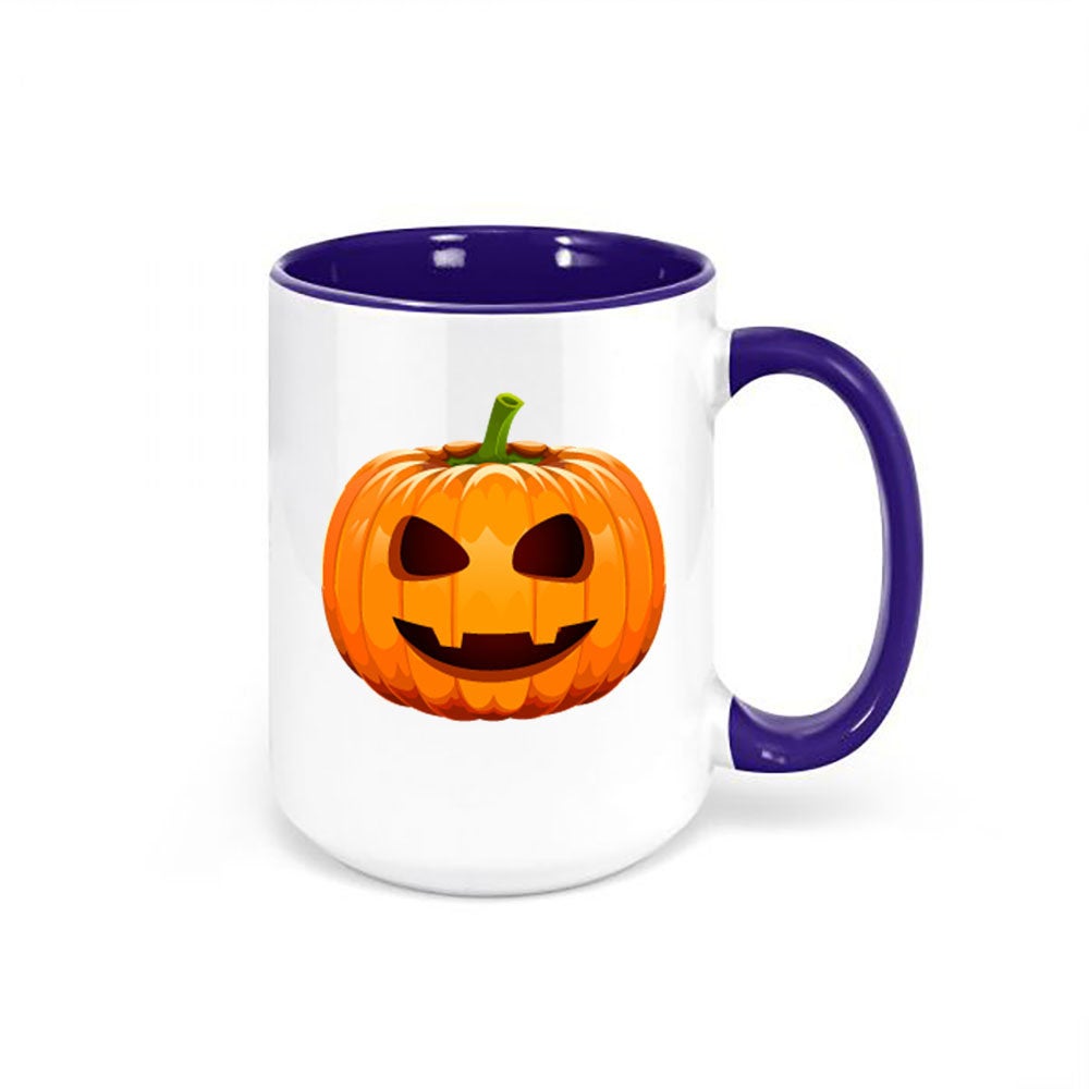 Jack-O'-Lantern Mug, Pumpkin Coffee Mug, Halloween Cup, Pumpkin Cup, Sublimated Mugs, Halloween Decor, Spooky Coffee Cup, Jack-O'-Lantern - Chase Me Tees LLC