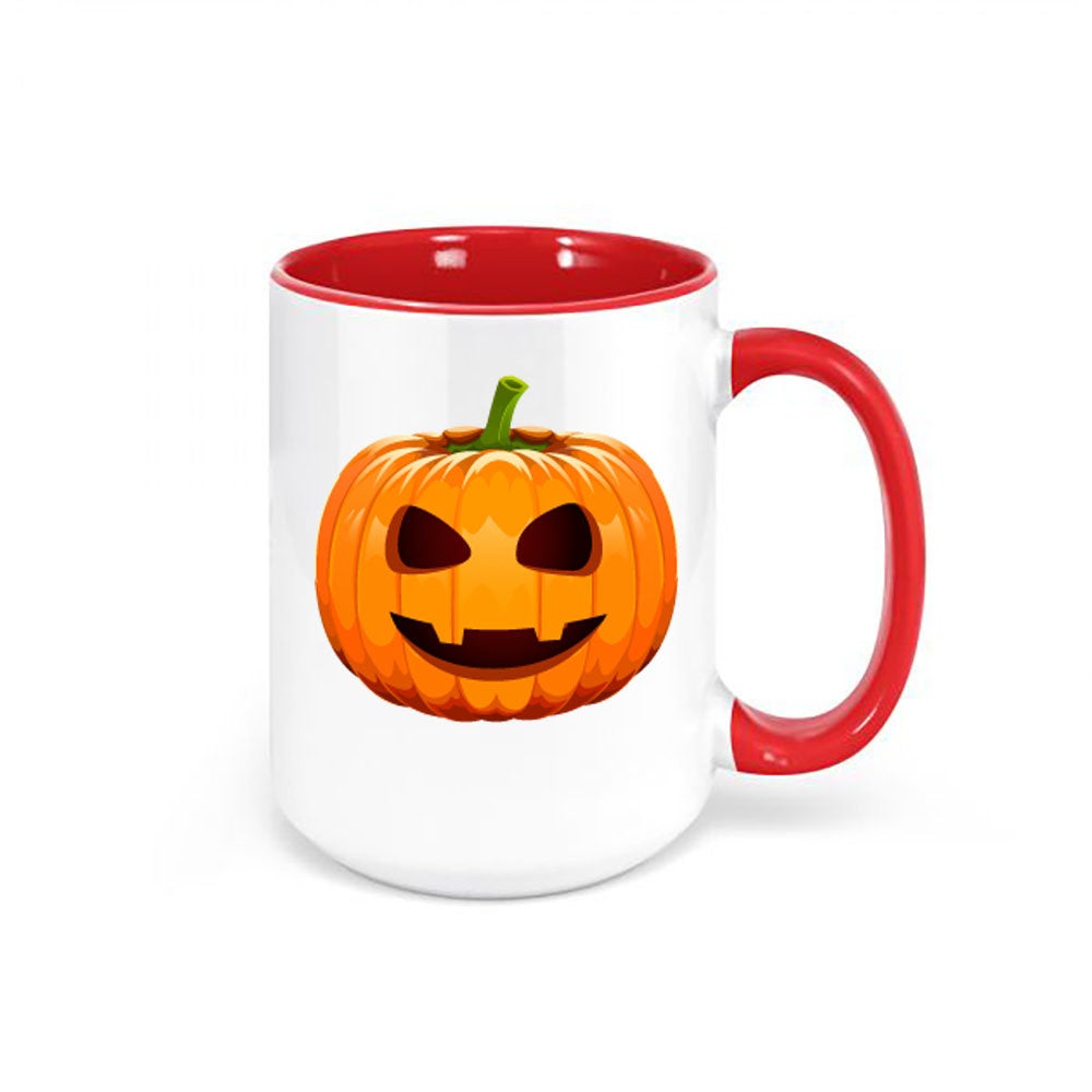 Jack-O'-Lantern Mug, Pumpkin Coffee Mug, Halloween Cup, Pumpkin Cup, Sublimated Mugs, Halloween Decor, Spooky Coffee Cup, Jack-O'-Lantern - Chase Me Tees LLC