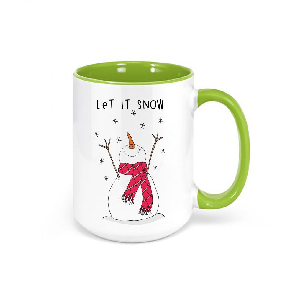 Let It Snow Coffee Mug, Let It Snow, Snowman Mug, Christmas Mug, Christmas Decor, Snowman Coffee Cup, Christmas Gift, Snowman Cup, Snow Mug - Chase Me Tees LLC