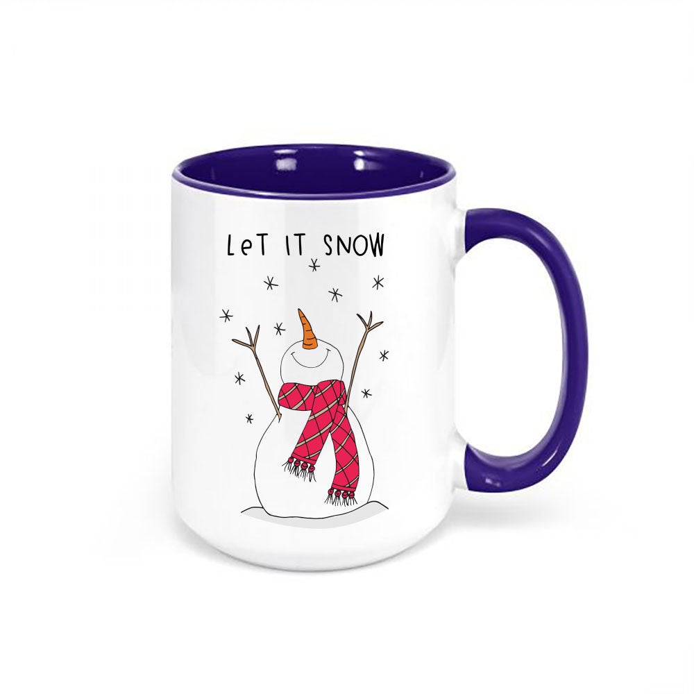 Let It Snow Coffee Mug, Let It Snow, Snowman Mug, Christmas Mug, Christmas Decor, Snowman Coffee Cup, Christmas Gift, Snowman Cup, Snow Mug - Chase Me Tees LLC