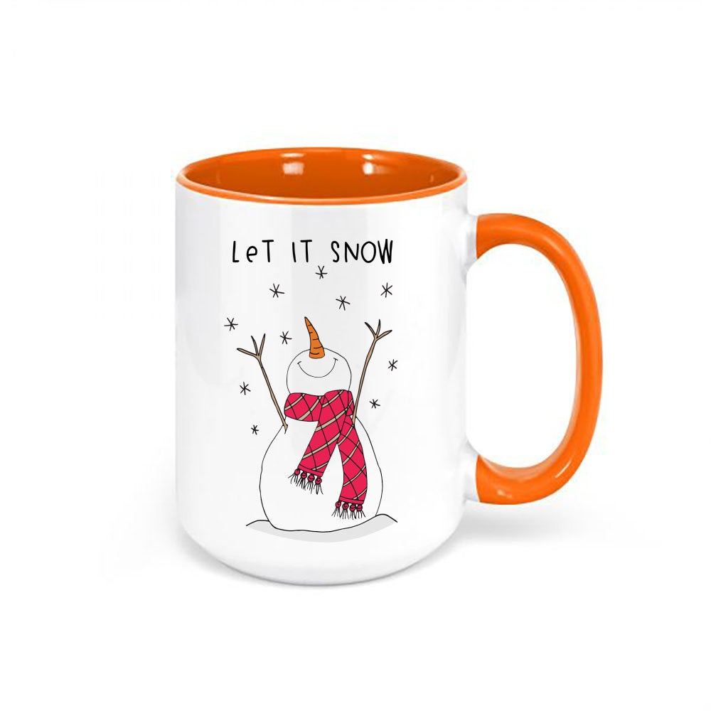 Let It Snow Coffee Mug, Let It Snow, Snowman Mug, Christmas Mug, Christmas Decor, Snowman Coffee Cup, Christmas Gift, Snowman Cup, Snow Mug - Chase Me Tees LLC