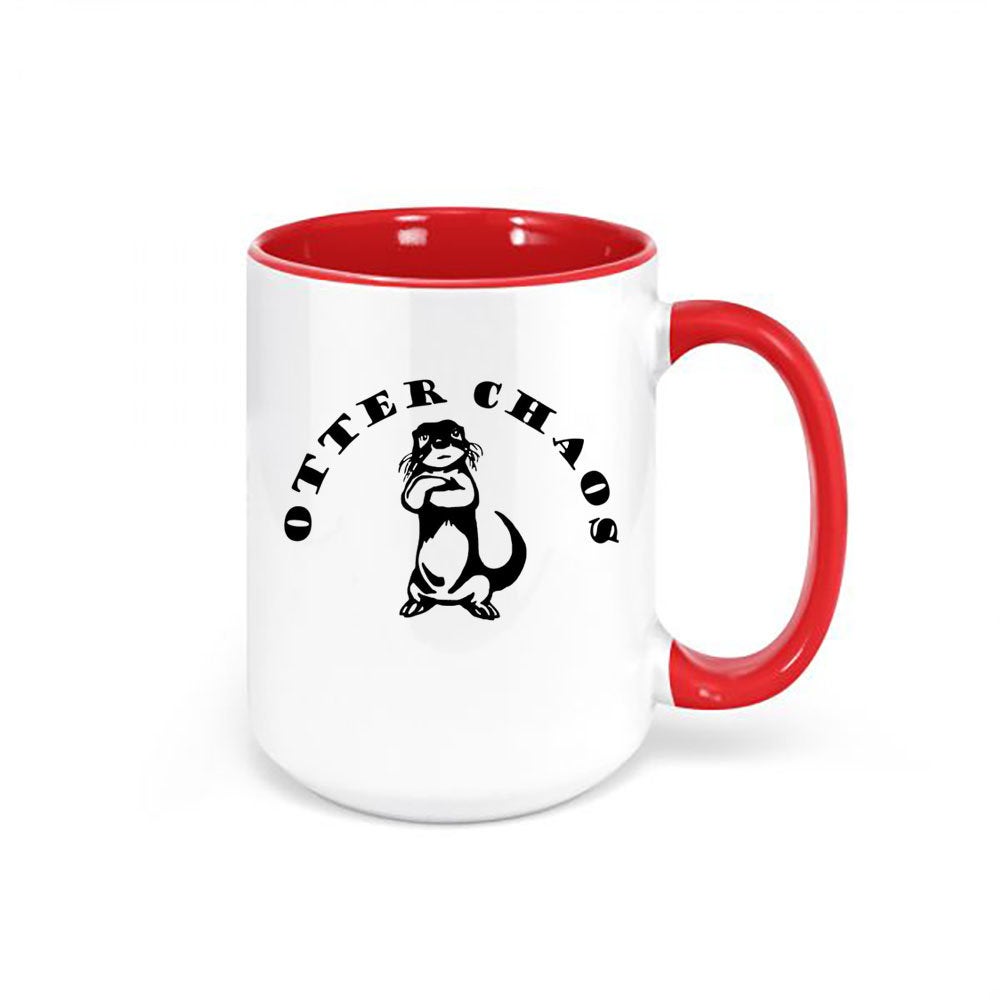 Otter Coffee Mug, Otter Lover, Otter Choas, Otter Mug, River Otter Cup, Gift For Her, Sublimated Mug, Gift For Otter Lover, Otter Chaos Cup - Chase Me Tees LLC