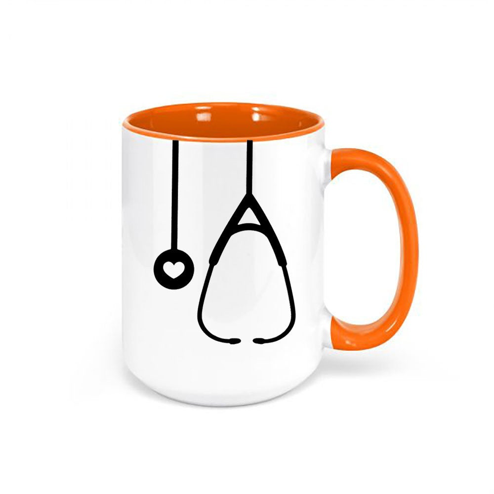 Doctor Mug, Nurse Mug, Stethoscope, Gift For Nurse, Dr. Coffee Cup, Gift For Doctor, Stethoscope Mug, Medical, Health Field, Nurse Graduate - Chase Me Tees LLC