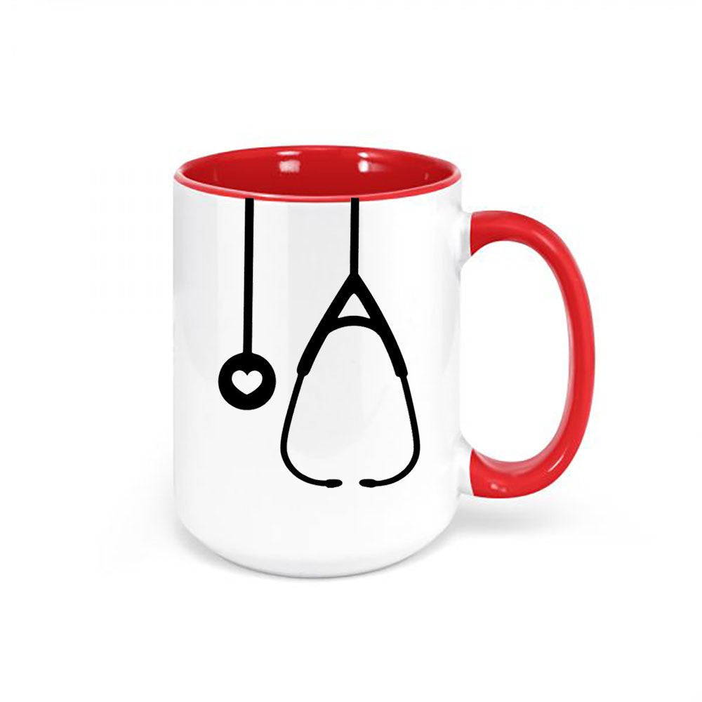 Doctor Mug, Nurse Mug, Stethoscope, Gift For Nurse, Dr. Coffee Cup, Gift For Doctor, Stethoscope Mug, Medical, Health Field, Nurse Graduate - Chase Me Tees LLC