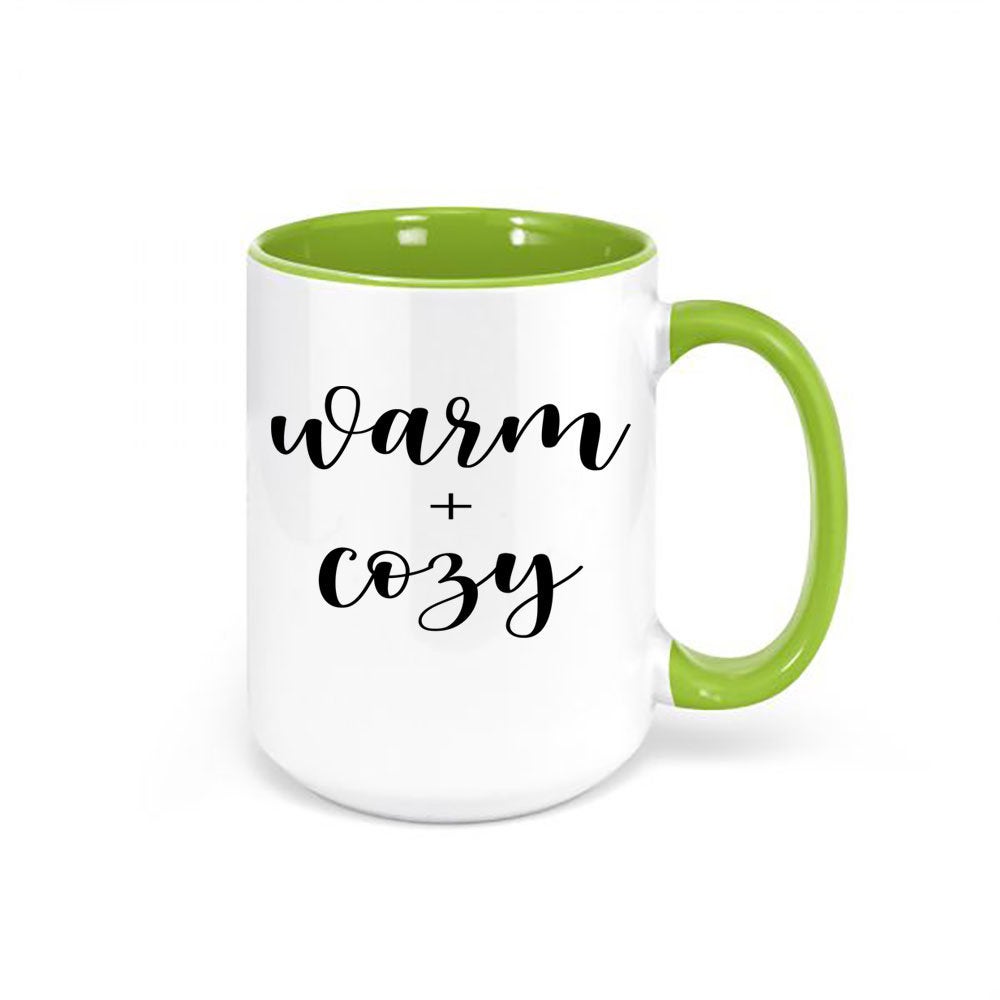 Warm And Cozy Coffee Mug, Christmas Mug, Christmas Decor, Christmas Coffee Cup, Holiday Mug, Sublimated Design, Christmas Gift, Cozy Cups - Chase Me Tees LLC