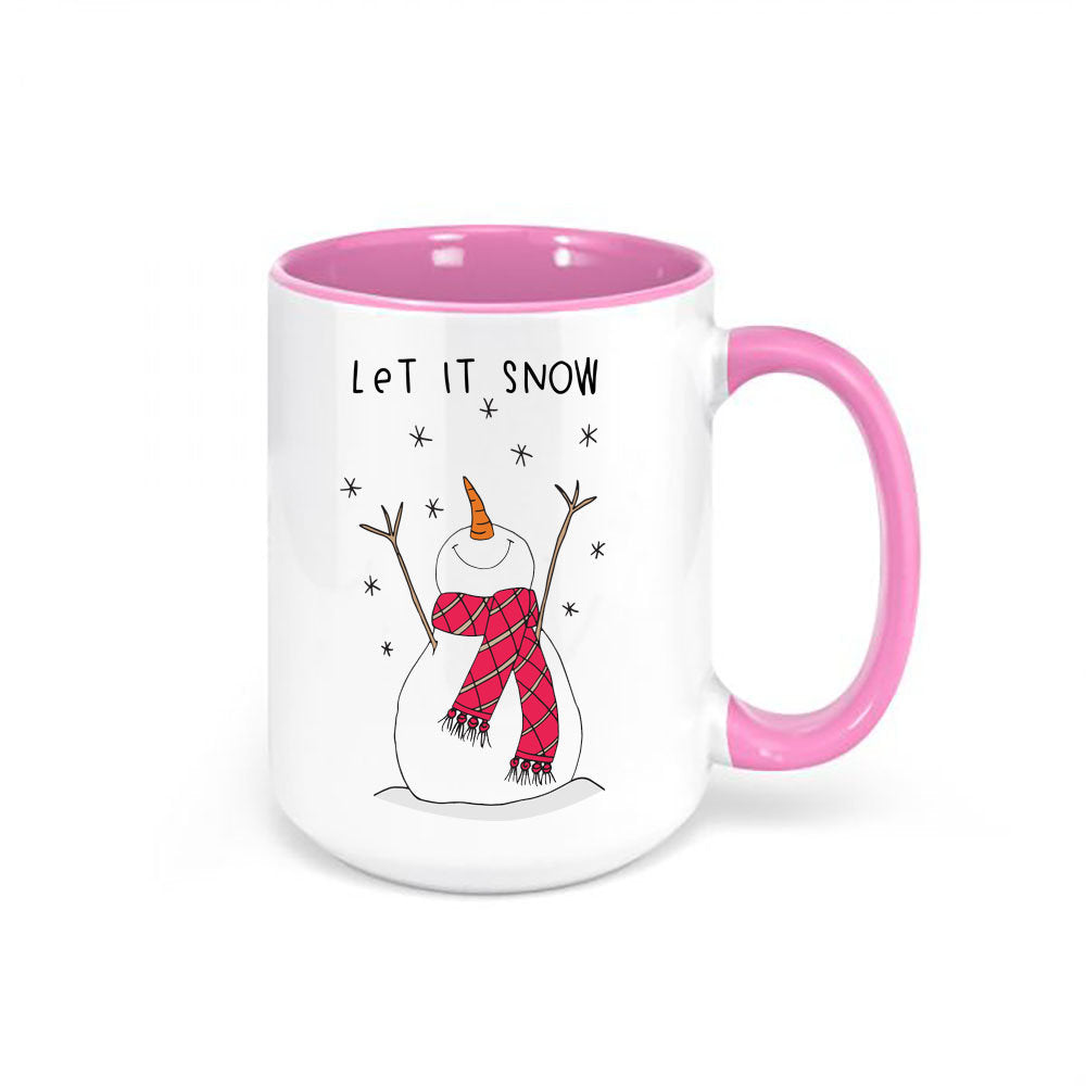 Let It Snow Coffee Mug, Let It Snow, Snowman Mug, Christmas Mug, Christmas Decor, Snowman Coffee Cup, Christmas Gift, Snowman Cup, Snow Mug - Chase Me Tees LLC