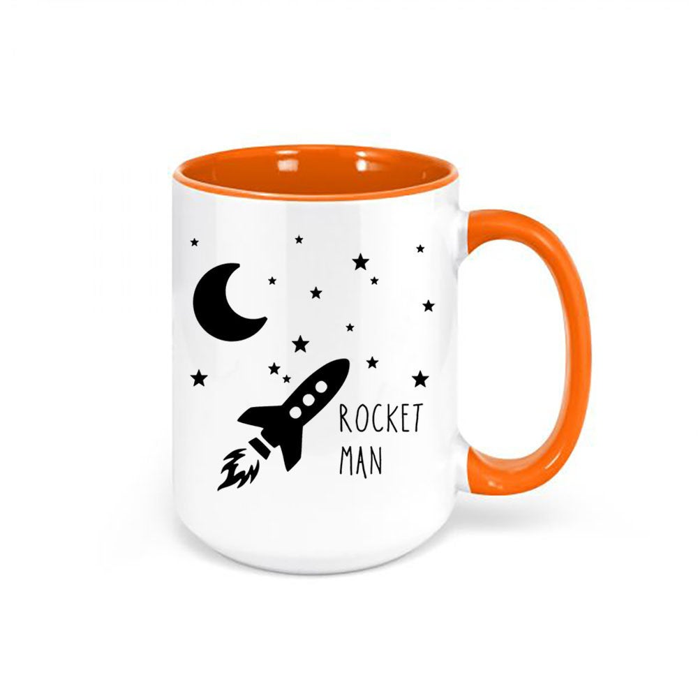 Rocket Man, Rocket Man Mug, Space Gift, Rocket Ship, Coffee Gift, Space Mug, Science Gift, Rocket Man Coffee Cup, Gift For Him, Rocket Ship - Chase Me Tees LLC