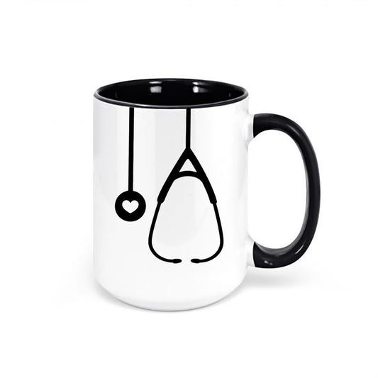 Doctor Mug, Nurse Mug, Stethoscope, Gift For Nurse, Dr. Coffee Cup, Gift For Doctor, Stethoscope Mug, Medical, Health Field, Nurse Graduate - Chase Me Tees LLC
