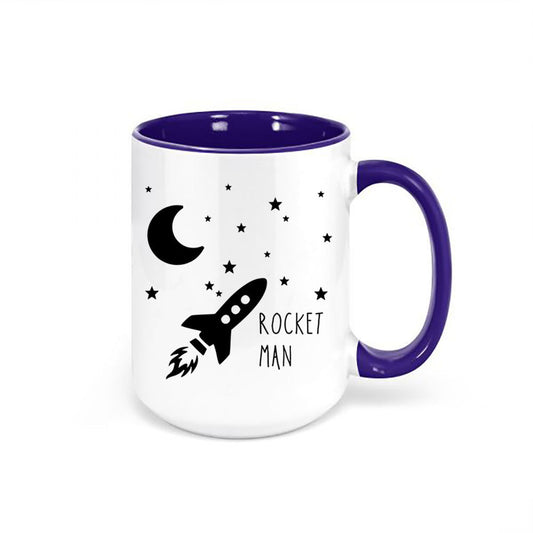 Rocket Man, Rocket Man Mug, Space Gift, Rocket Ship, Coffee Gift, Space Mug, Science Gift, Rocket Man Coffee Cup, Gift For Him, Rocket Ship - Chase Me Tees LLC