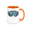Skiing Coffee Mug, Ski Goggles, Ski Mug, Gift For Skier, Skiing Cup, Gift For Him, Skier Coffee Mug, Skiing Goggles, Mountain Mug, Ski Cup - Chase Me Tees LLC