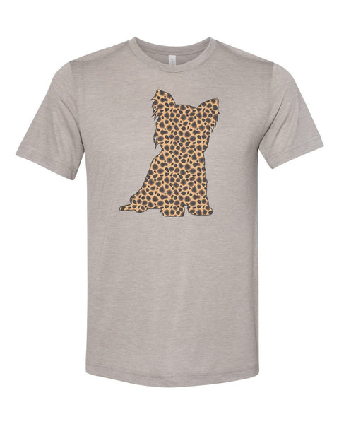 Yorkie Shirt, Yorkshire Shirt, Leopard Yorkie, Unisex Fit, Super Soft Shirt, Yorkie Gift, Yorkshire Owner, Sublimated Deisgn, Yorkie Lover - Chase Me Tees LLC