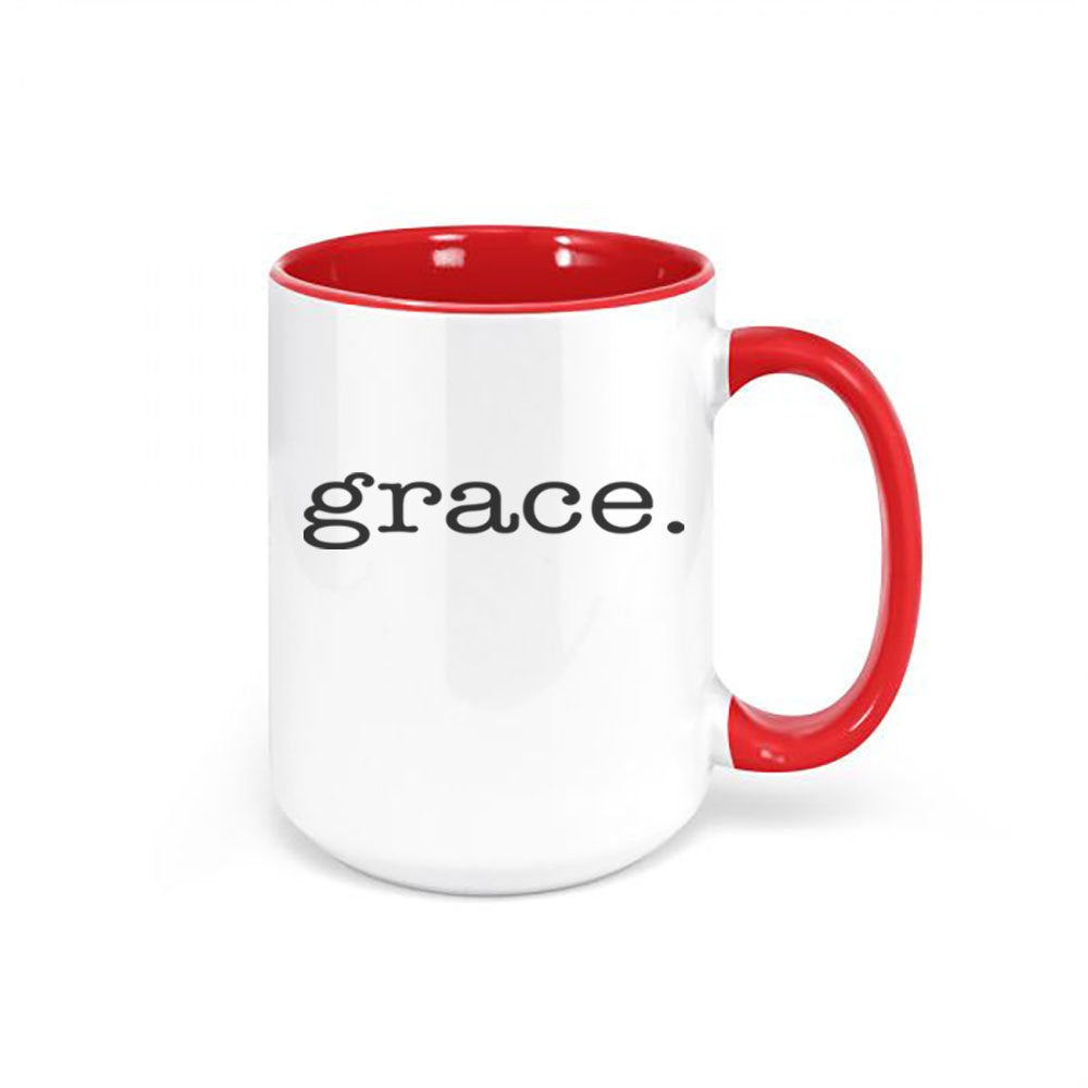 Christian Mug, Grace, Christian Decor, Jesus Mug, Grace Mug, Inspirational Mug, Church Mug, Coffee Gift, Christian Gift, Sublimated Design - Chase Me Tees LLC