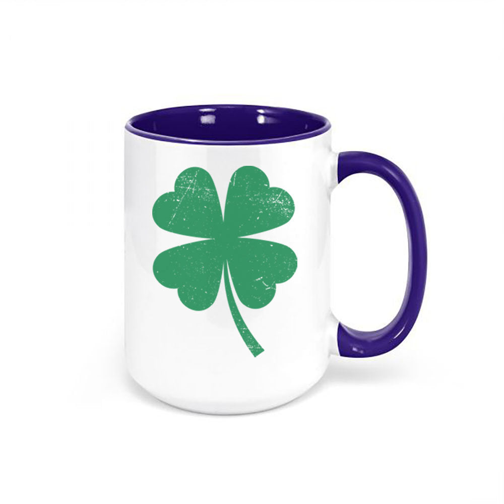 Shamrock Mug, Four Leaf Clover, St. Patricks Day Mug, Clover Coffee Mug, Shamrock Cup, Lucky Mug, Sublimated Design, Clover Cup, Shamrock - Chase Me Tees LLC