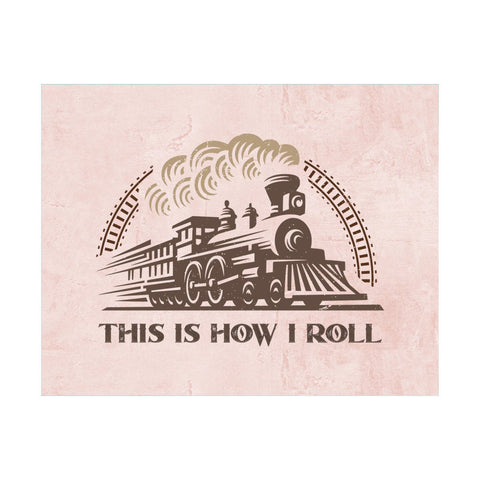 Mousepad, This Is How I Roll, Train, Train Mousepad, Train Gift, Locomotive Mousepad, Father's Day Gift, Office Decor, Train Decor, Trains - Chase Me Tees LLC