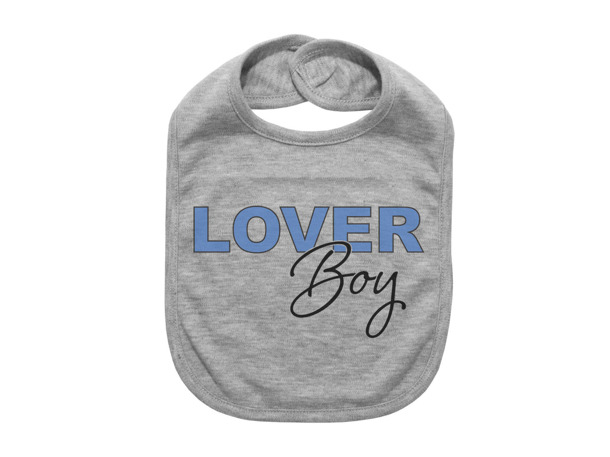 Lover Boy, Baby Boy Bib, Baby Boy Gift, Lover Boy Gift, Newborn Bib, Gift For Infant, Valentine's Day Bib, Love Day Bib, Valentine's Baby - Chase Me Tees LLC