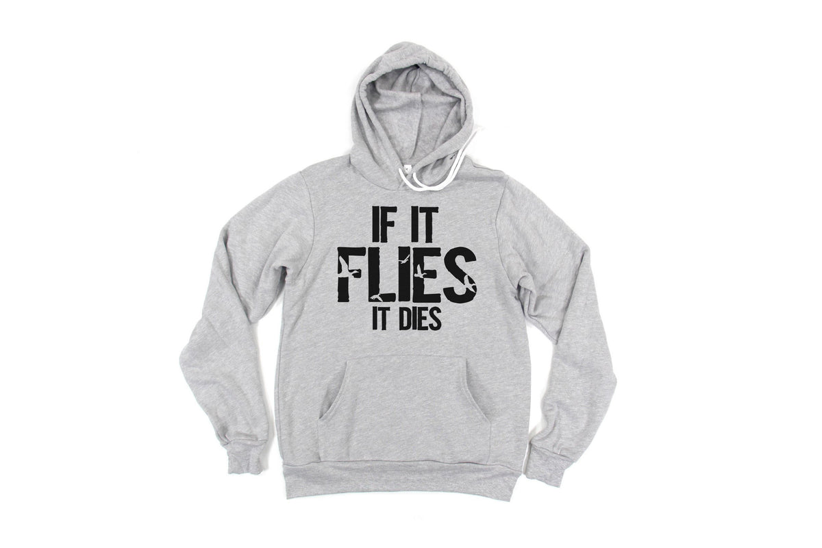 Duck Hunting Hoodie, If It Flies It Dies, Duck Hunting Gift, Waterfowl Hunting, Gift For Duck Hunter, Hunting Gift, Waterfowl Hoodie - Chase Me Tees LLC