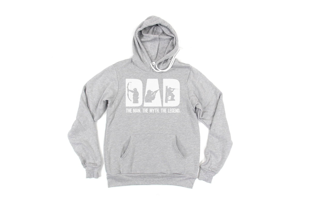 Dad Gift, Dad The Man The Myth The Legend, Hunting Hoodie, Hunting Dad, Father's Day Gift, Hunting Gift For Dad, Hunting Apparel, Dad Shirt - Chase Me Tees LLC