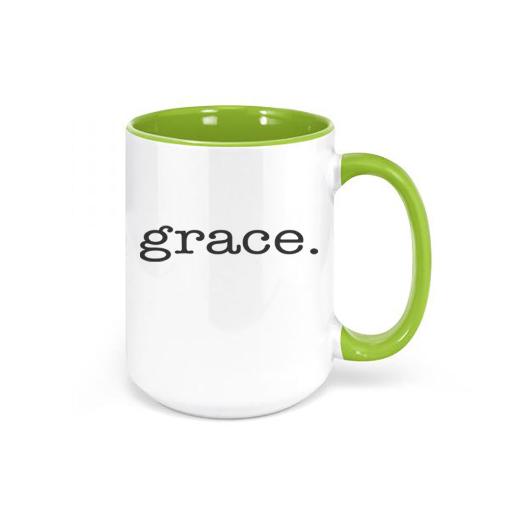 Christian Mug, Grace, Christian Decor, Jesus Mug, Grace Mug, Inspirational Mug, Church Mug, Coffee Gift, Christian Gift, Sublimated Design - Chase Me Tees LLC