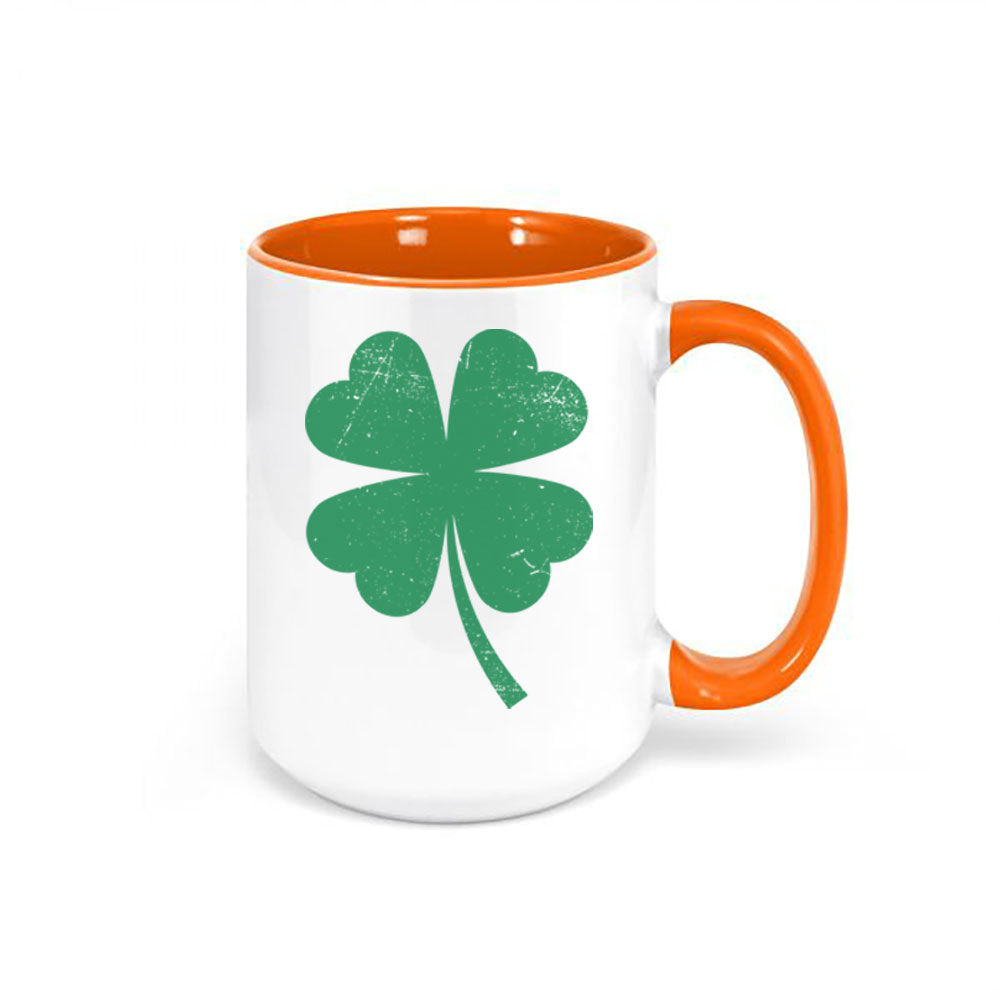 Shamrock Mug, Four Leaf Clover, St. Patricks Day Mug, Clover Coffee Mug, Shamrock Cup, Lucky Mug, Sublimated Design, Clover Cup, Shamrock - Chase Me Tees LLC