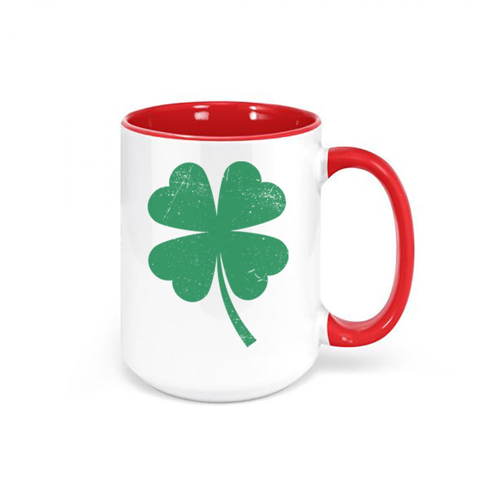 Shamrock Mug, Four Leaf Clover, St. Patricks Day Mug, Clover Coffee Mug, Shamrock Cup, Lucky Mug, Sublimated Design, Clover Cup, Shamrock - Chase Me Tees LLC