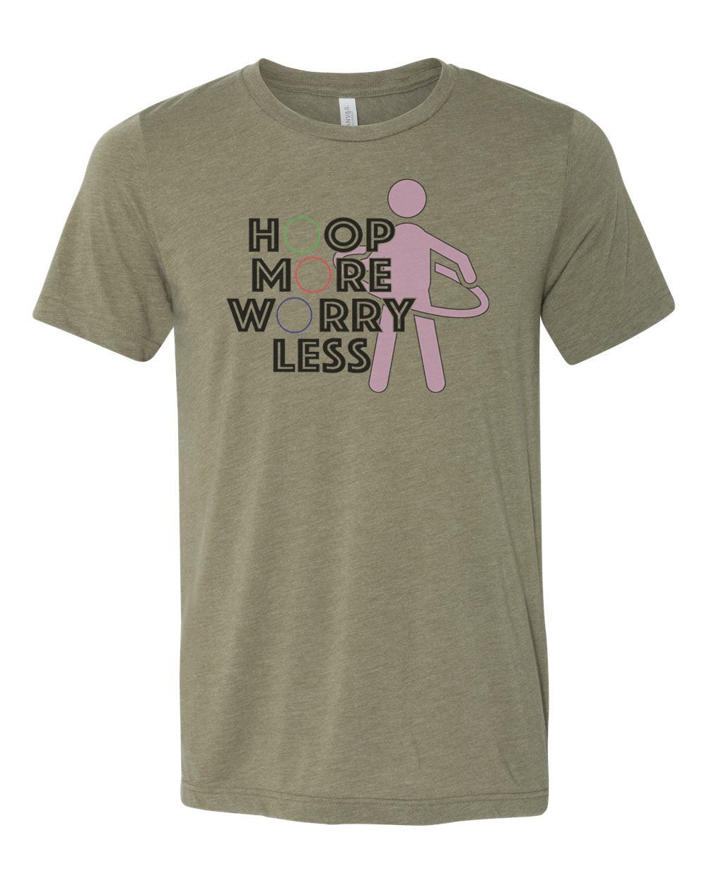 Hula Hoop Shirt, Hoop More Worry Less, Hula Hooper, Hula Shirt, Unisex Fit, Sublimated Design, Hula Hoop Gift, Hooper Shirt, Hippie Shirt - Chase Me Tees LLC