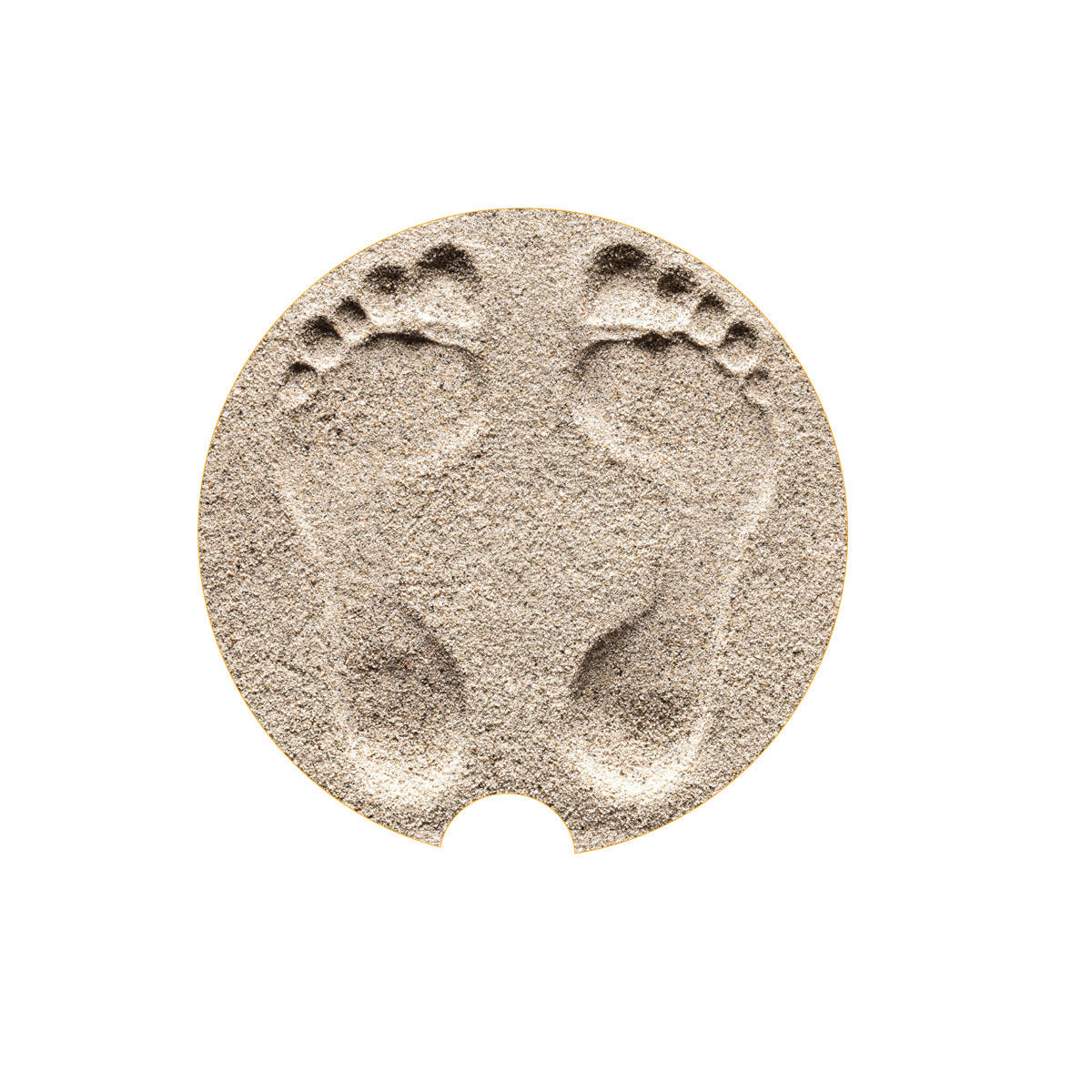 Car Coaster, Footprints, Sand Footprints, Sand Coaster, Sandy Footprints, Car Accessories, Car Gift, Truck Coaster, Vehicle Accessories - Chase Me Tees LLC