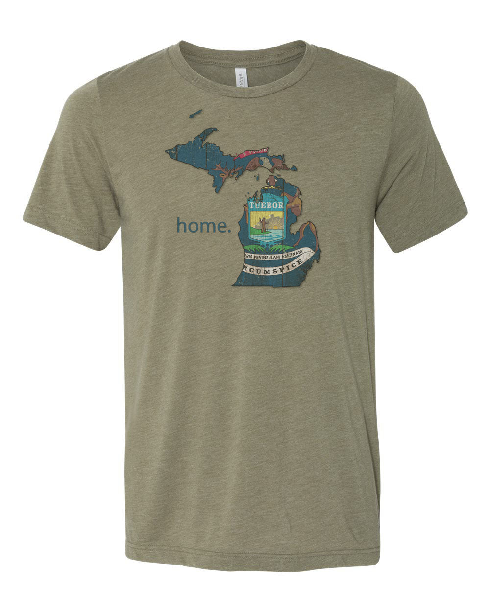 Michigan Shirt, Michigan Is Home, Michigan Gift, Great Lakes Shirt, Mitten State, Unisex Fit, Sublimated Design, MI Shirt, MI Is Home - Chase Me Tees LLC
