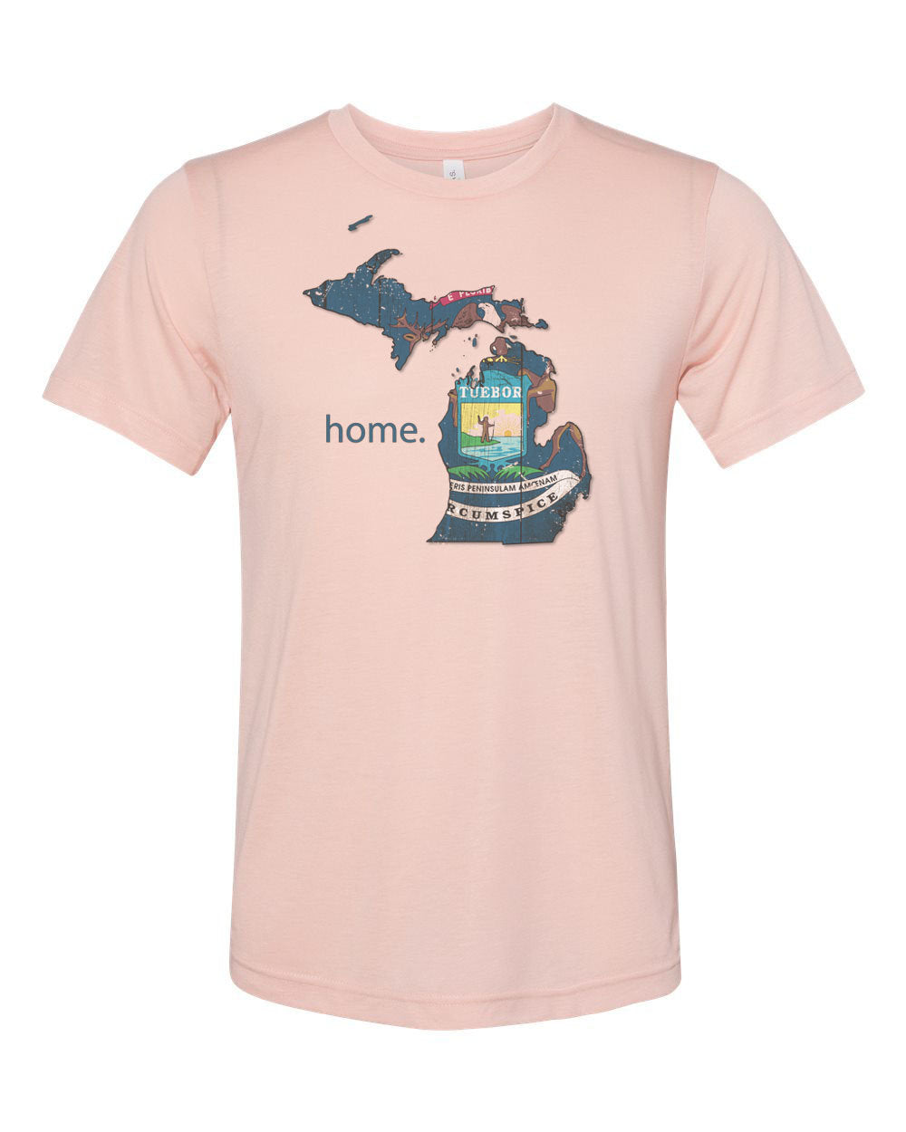 Michigan Shirt, Michigan Is Home, Michigan Gift, Great Lakes Shirt, Mitten State, Unisex Fit, Sublimated Design, MI Shirt, MI Is Home - Chase Me Tees LLC