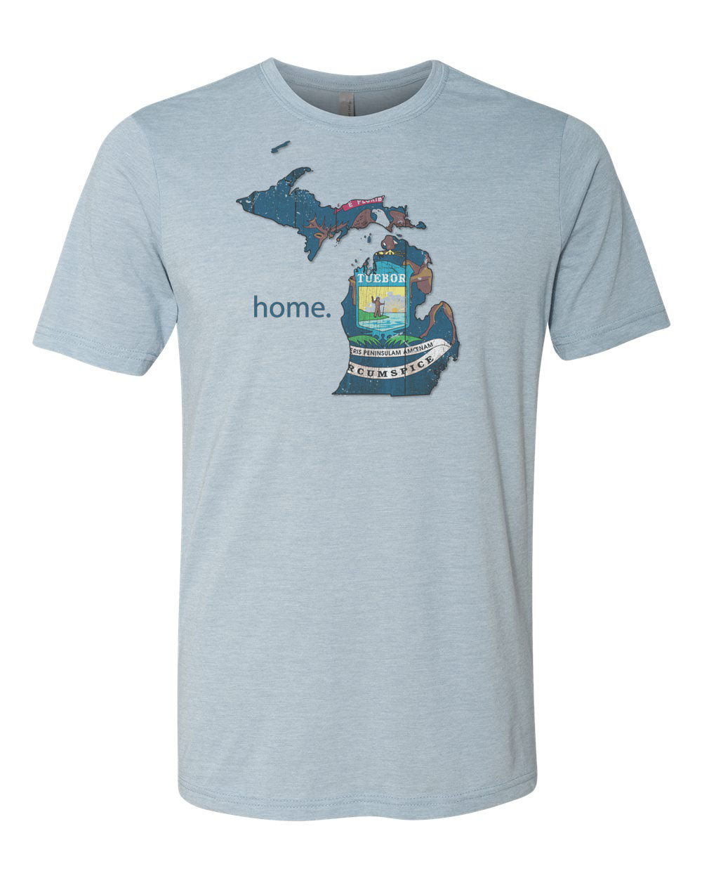 Michigan Shirt, Michigan Is Home, Michigan Gift, Great Lakes Shirt, Mitten State, Unisex Fit, Sublimated Design, MI Shirt, MI Is Home - Chase Me Tees LLC