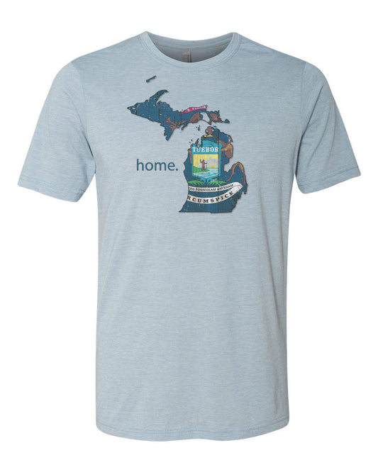 Michigan Shirt, Michigan Is Home, Michigan Gift, Great Lakes Shirt, Mitten State, Unisex Fit, Sublimated Design, MI Shirt, MI Is Home - Chase Me Tees LLC