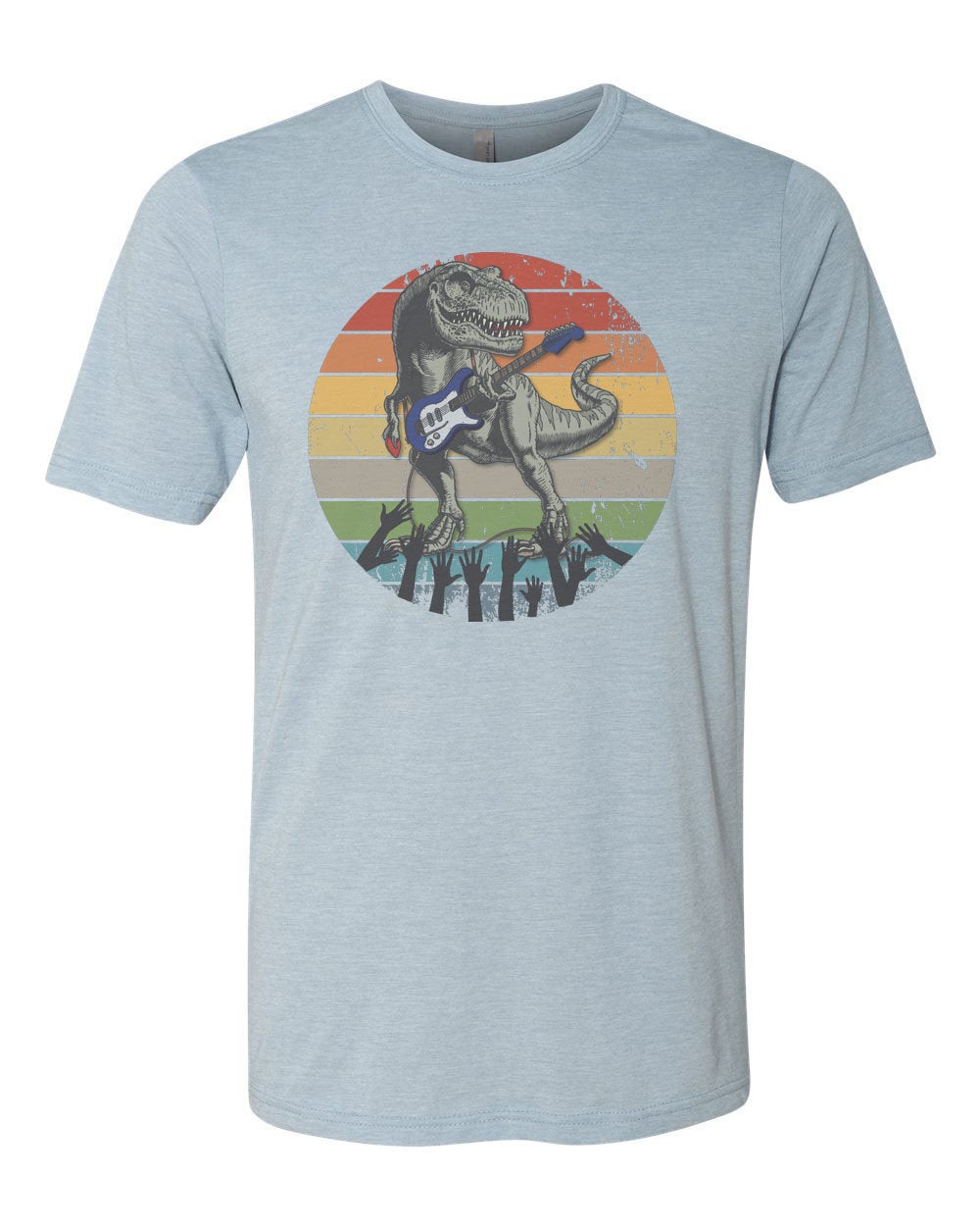 Guitar T Shirt, Guitar Dino, Guitar Shirt, Funny Guitar Shirt, Dinosaur Playing Guitar, Electric Guitar Shirt, Lead Guitarist Shirt, T-Rex - Chase Me Tees LLC
