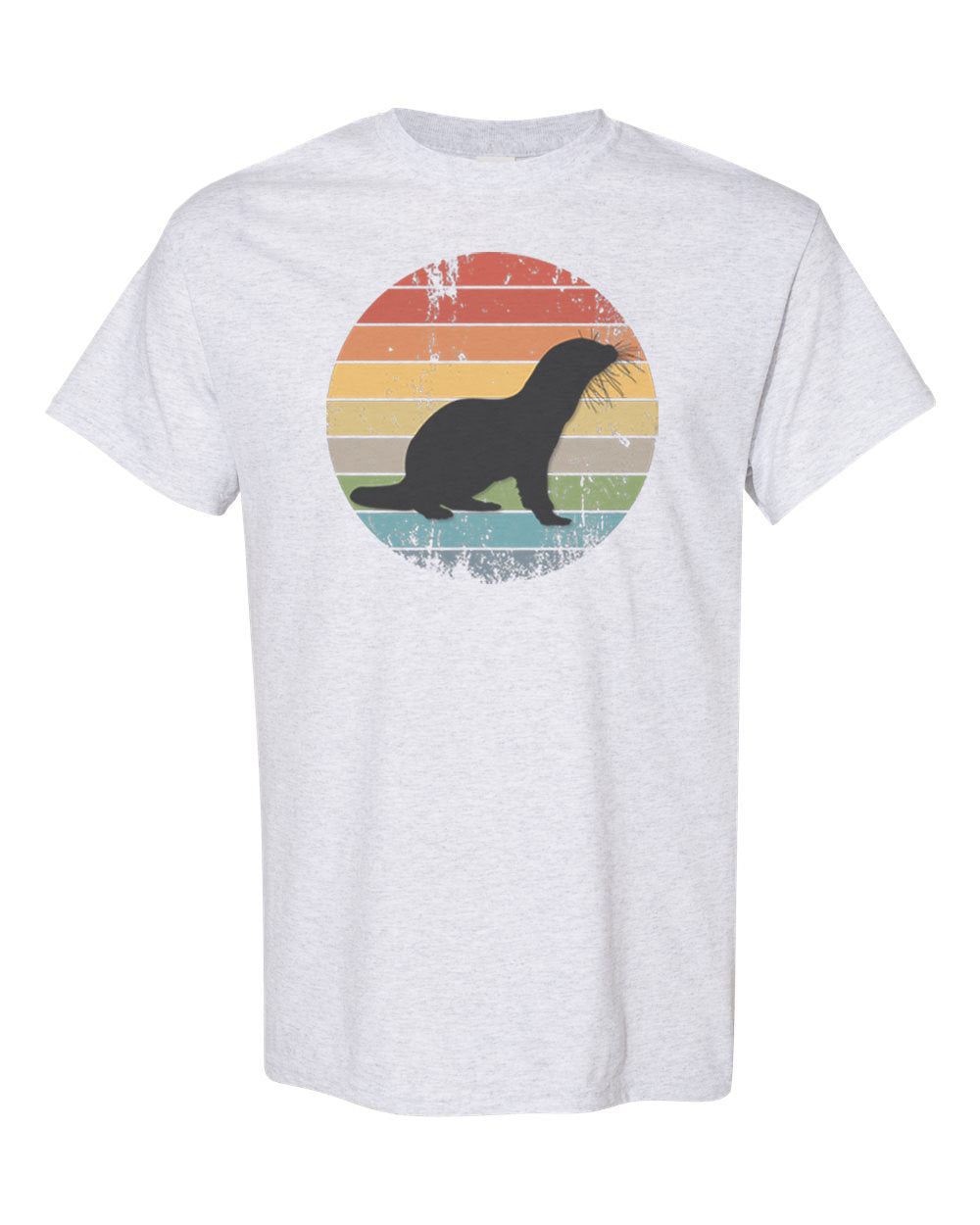 River Otter Shirt, Otter Sunset, Otter Gift, Sublimated Design, River Shirt, Sunset T-shirt, Animal Apparel, Gift For Him, Otter Lover - Chase Me Tees LLC