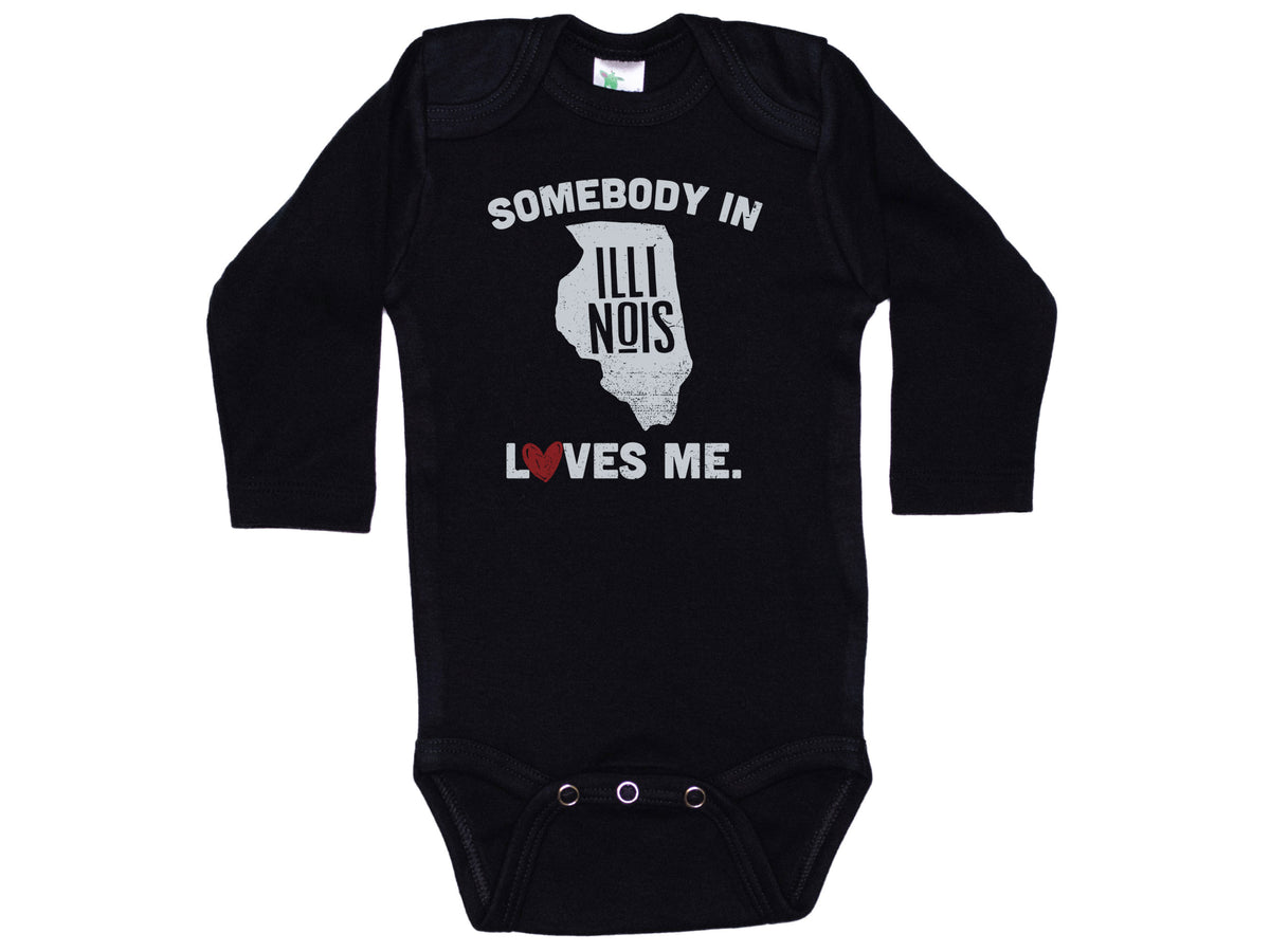 Somebody In Illinois Loves Me Onesie®