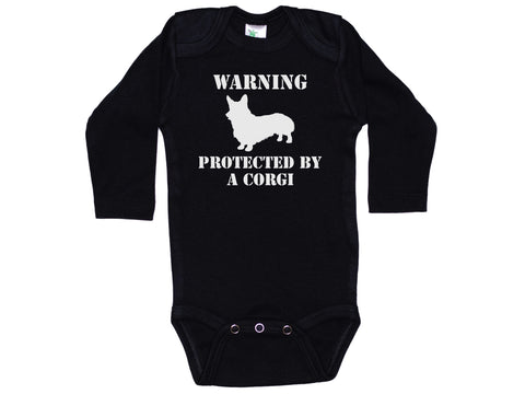 Warning Protected By A Corgi Onesie®