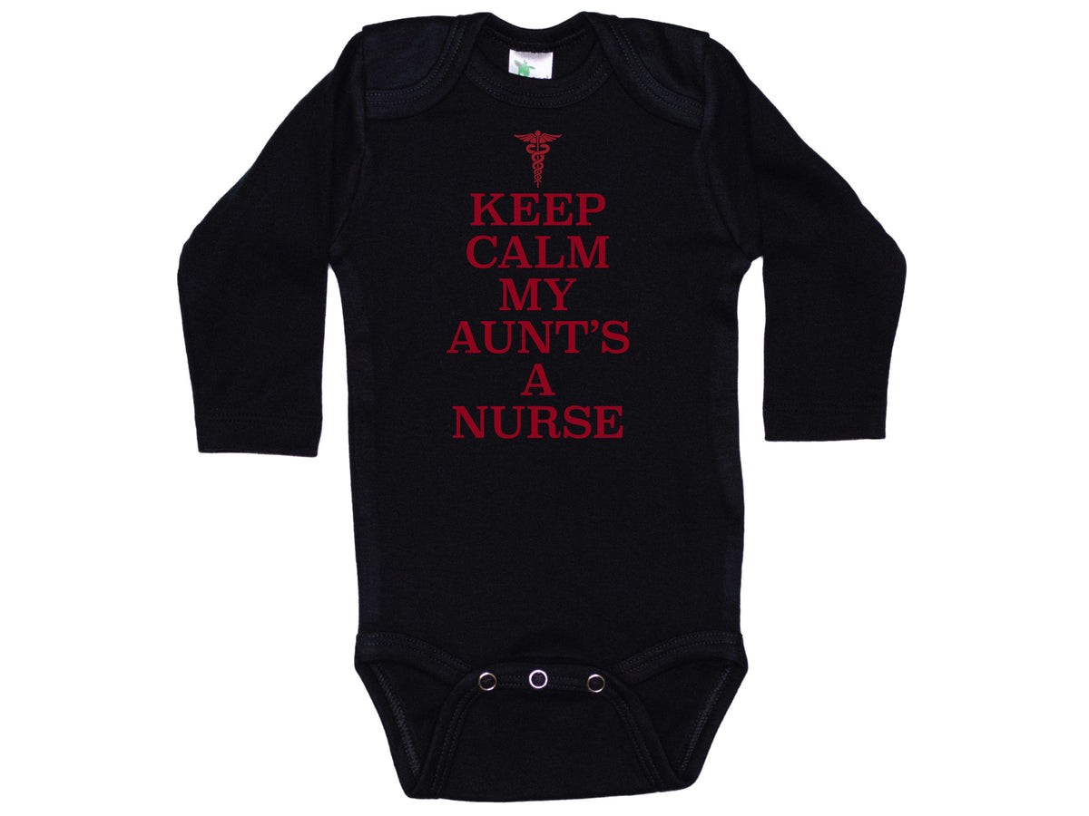 Keep Calm My Aunt's A Nurse Onesie®