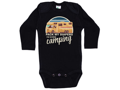 Pack My Diapers I'm Going Camping Onesie®