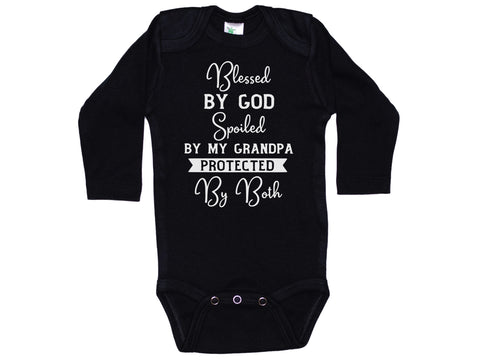 Blessed By God Spoiled By Grandpa Onesie®