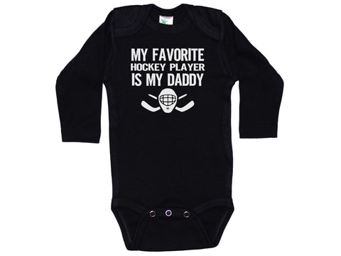My Favorite Hockey Player Is My Daddy Onesie