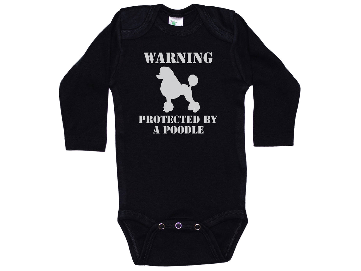 Warning Protected By A Poodle Onesie®