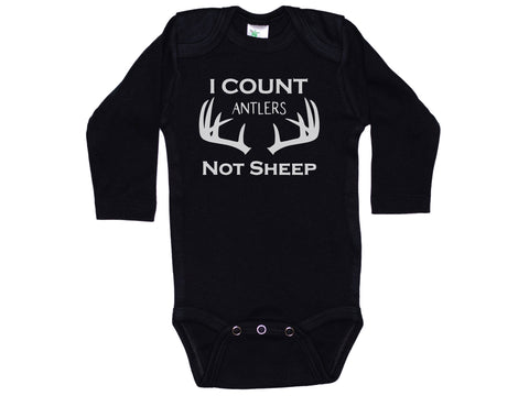 I Count Antlers Not Sheep Onesie®