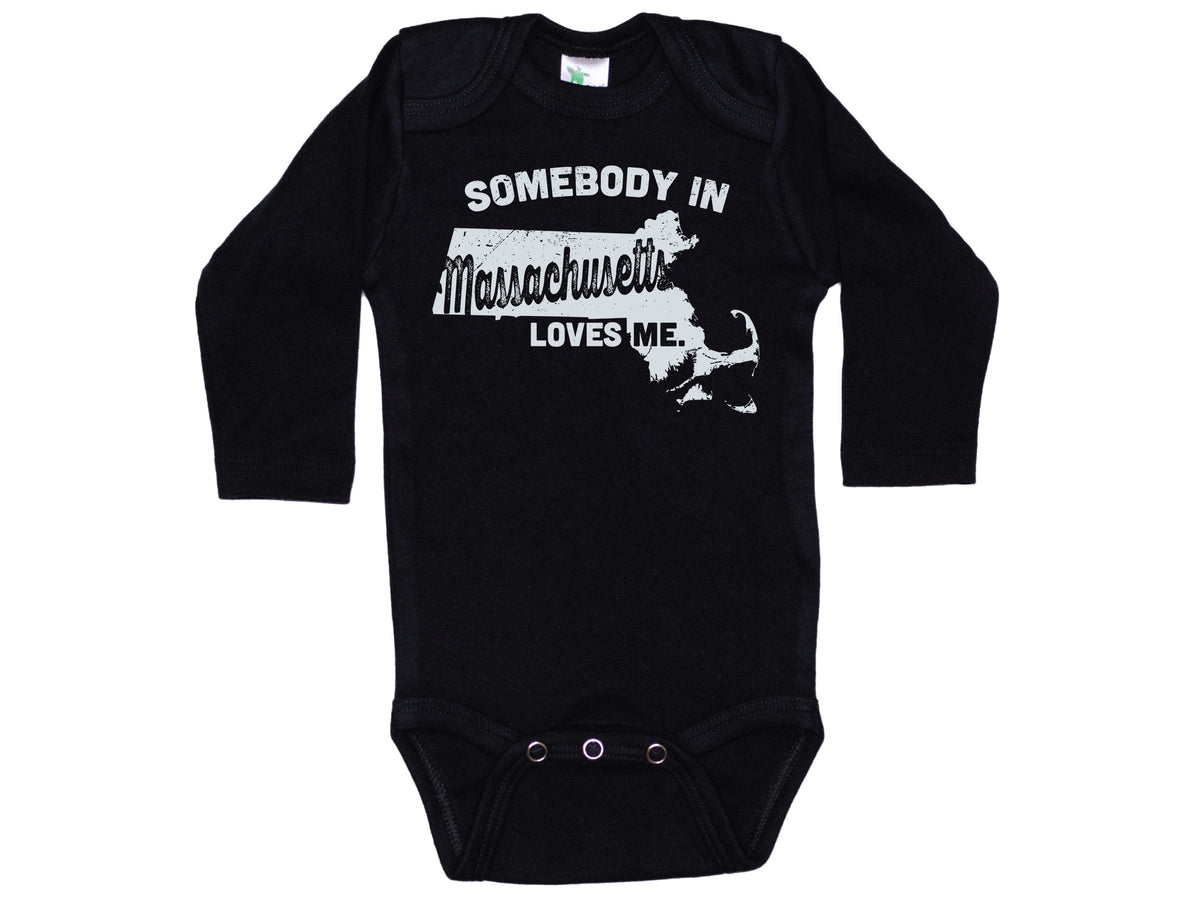 Somebody In Massachusetts Loves Me Onesie®