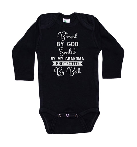 Blessed By God Spoiled By Grandma Onesie®