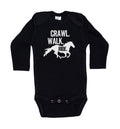 Crawl Walk Ride (Horse) Baby Onesie