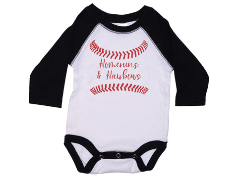 Homeruns And Hairbows Onesie